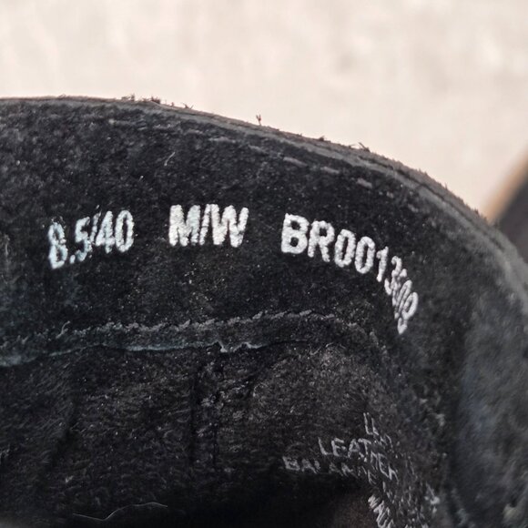 Born Chukka Boot 8.5 Black Leather Distressed Comfort Desert Grunge Ankle Bootie - Picture 8 of 13